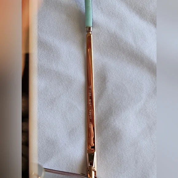 Tiffany & Co. Black and Gold Glasses with Blue Accents TF1130 Eyeglasses - Picture 7 of 17